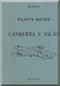 English Electric Canberra U  Mk.10 Aircraft Pilot's Notes Manual -  ( English Language ) , A.P.  H-326-PN. , 1964