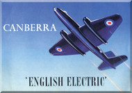 English Electric Canberra  Brochure  Aircraft Manual -  ( French Language ) 