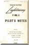 English Electric Lighting F Mk. 3 Aircraft Pilot's Notes Manual