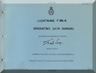 English Electric Lightning  F Mk.6  Aircraft Operating Data Manual -  ( English Language ) , 1977, AP. 101B-1006-16
