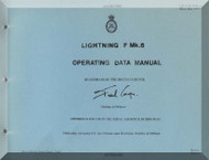 English Electric Lightning  F Mk.6  Aircraft Operating Data Manual -  ( English Language ) , 1977, AP. 101B-1006-16