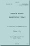 English Electric Lightning T Mk.5  Aircraft Pilot's Notes Manual -  ( English Language )  AP 101B-1005-15, 1965