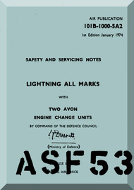English Electric Lightning  Aircraft Safety and Service Notes Manual