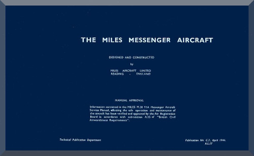 Miles Messenger  Aircraft  Erection and Maintenance Manual