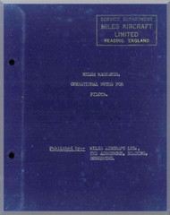 Miles Magister  Aircraft  Operational Pilot Notes Manual