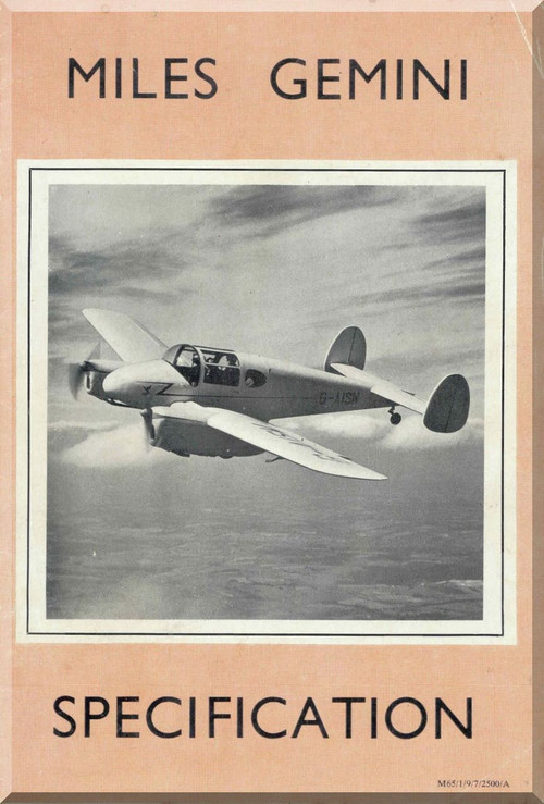 Miles Gemini   Aircraft  Specification  Manual