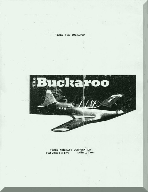 TEMCO T-35 Buckaroo Aircraft Flight Data  Manual