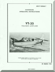 TEMCO YT-35 Buckaroo Aircraft Handbook  Manual - 01-165AAA-1 - 1951