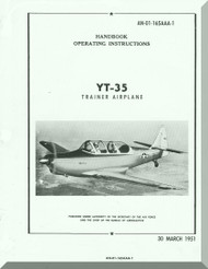 TEMCO YT-35 Buckaroo Aircraft Handbook  Manual - 01-165AAA-1 - 1951