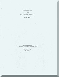 Stinson Model 10 A  Aircraft Parts Price Manual
