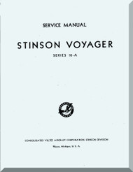 Stinson Model 10 A  Aircraft Service Manual