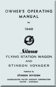 Stinson Model 108  Aircraft Operating Manual - 1948