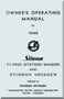 Stinson Model 108  Aircraft Operating Manual - 1948