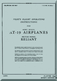 Stinson AT-19 Aircraft Flight Manual - 01-50KA-1 - 1944