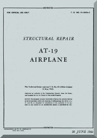 Stinson  AT-19  Aircraft Structural Repair  Manual , T.O. 01-50KA-3,   1944