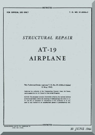 Stinson  AT-19  Aircraft Structural Repair  Manual , T.O. 01-50KA-3,   1944