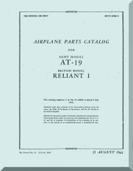 Stinson  AT-19  Aircraft Parts Catalog  Manual , T.O. 01-50KA-4,   1944
