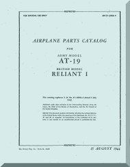Stinson  AT-19  Aircraft Parts Catalog  Manual , T.O. 01-50KA-4,   1944