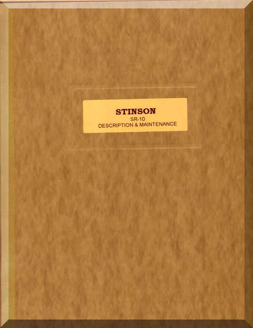 Stinson  SR-10  Aircraft Description and Maintenance Manual