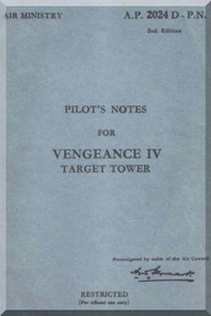Vultee Vengeance IV  Aircraft Pilot Manual AP 2024D PN