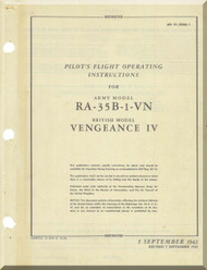 Vultee  RA-35B-1-VN  Aircraft Pilot's  Flight Operating insruction  Manual - AM 01-50AE-1 - 1943