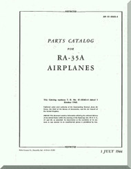 Vultee RA-35 A  Aircraft Illustrated Parts  Manual - 01-50D-4 - 1944