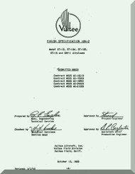 Vultee BT-13 BT-15  SNV-1 Aircraft Finish Specification Manual - 1939