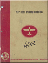 Vultee Valiant  Aircraft Pilot Flight Operating Instructions Manual