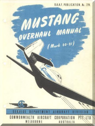 CAC / NAA CA-17 / P-51 Aircraft Overhaul Manual - 1957