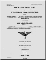 Bell YFM-1B Aircraft Handbook of Instructions - Operation and Flight instructions
