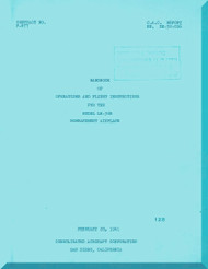 Consolidated LB-30 B Aircraft Operating and  Flight Manual - ZE-32-016 - 1941