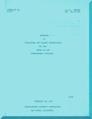 Consolidated LB-30 B Aircraft Operating and  Flight Manual - ZE-32-016 - 1941