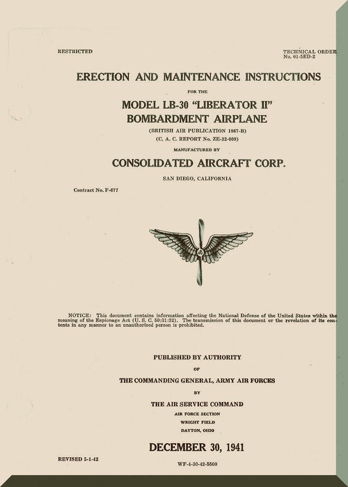Consolidate Aircraft Flight Manual