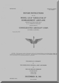 Consolidated LB-30  Repair Instruction  Manual - AN. 01-5ED-3 ,   1941