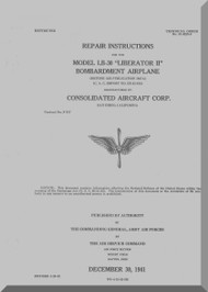 Consolidated LB-30  Repair Instruction  Manual - AN. 01-5ED-3 ,   1941