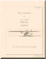Consolidated PBY-6A  Aircraft Pilot Handbook Manual 01-5MC-1 - 1946