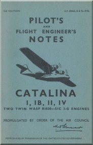 Consolidated Catalina  Aircraft Pilot's Notes Manual
