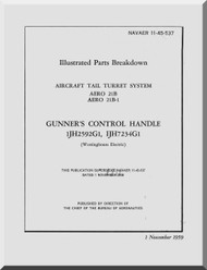 Aircraft Tail Turret  System AERO 21B  IPC Manual NAVAER 11-45-537
