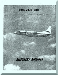 Convair 580 Flight Allegheny Airlines Manual