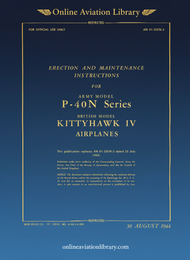 Curtiss P-40N Series  - Erection and Maintenance Instructions  -T.O 01-25CN-2 - 1944