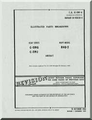 Fairchild C-119 G , J R4Q-2 Illustrated Parts Catalog   Manual TO  1C-119F-4 , 1955