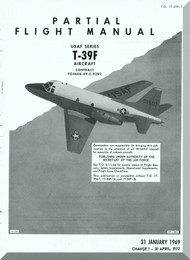 North American Aviation T-39 F  Aircraft Preliminary Flight Manual - T.O 1T-39F-1  1969