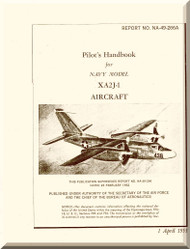 North American Aviation XA2J-1  Aircraft Pilot's Handbook  Manual - AN  01-49-266A , 1953