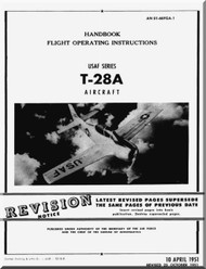   North American Aviation T-28 A Aircraft Flight Manual 1T-28A-1 - 1971