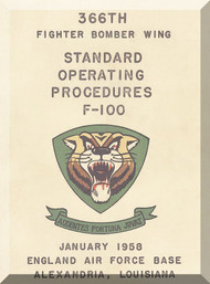 North American Aviation F-100 D Aircraft Standard Operating Procedures Manual , 1958