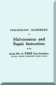 North American Aviation NA-64 Yale  Aircraft Maintenance and Repair Instruction