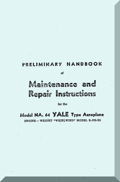 North American Aviation NA-64 Yale  Aircraft Maintenance and Repair Instruction