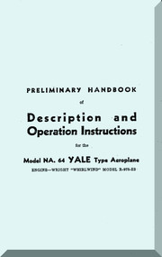 North American Aviation NA-64 Yale  Aircraft  Description and Operation Instruction