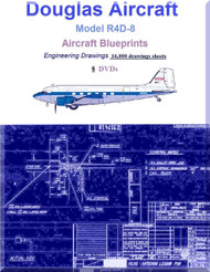 Douglas R4D-8 Aircraft Blueprints Engineering Drawings  Collection - 6 DVDs or Download 