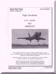 North American Aviation FJ-2  Aircraft Flight  Manual - 01-60JKB-1 - 1953